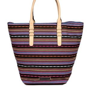 BCBGeneration Karlie Colorful Striped Tote